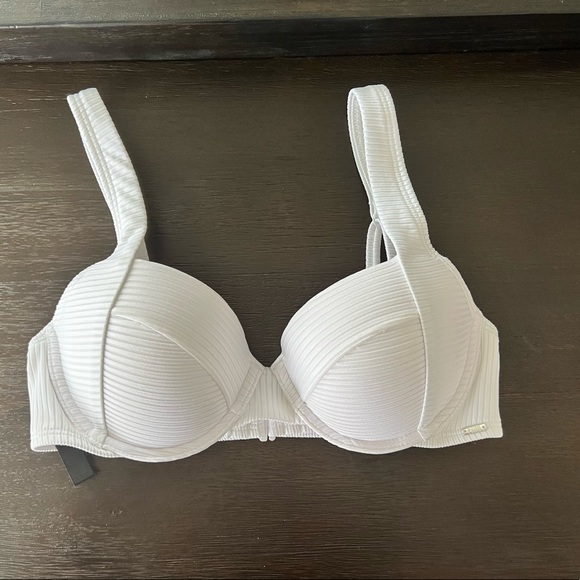 VS pink bathing suit top - white push up - Picture 1 of 4